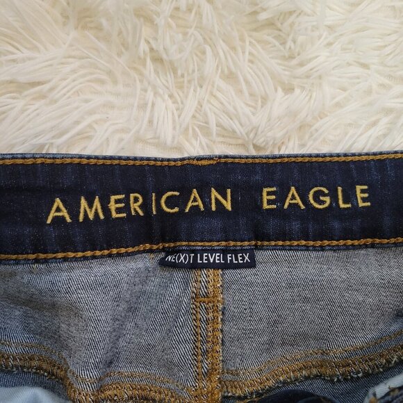 American Eagle Men Next Level Flex Slim Blue Jeans Size 34W x 30L - Picture 7 of 9